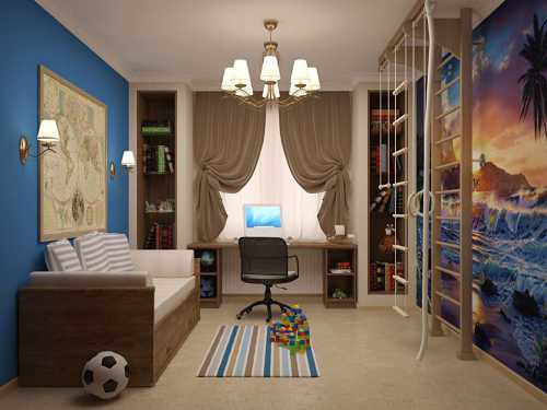 Некоторые зоны можно совмещать всё зависит от вашей фантазии и возможностей вашей комнаты